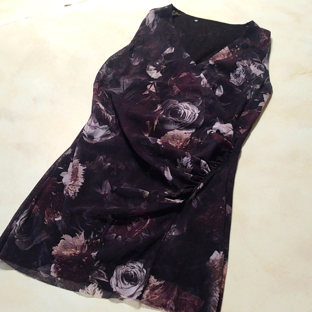 Fuzzi Mesh Sleeveless Top